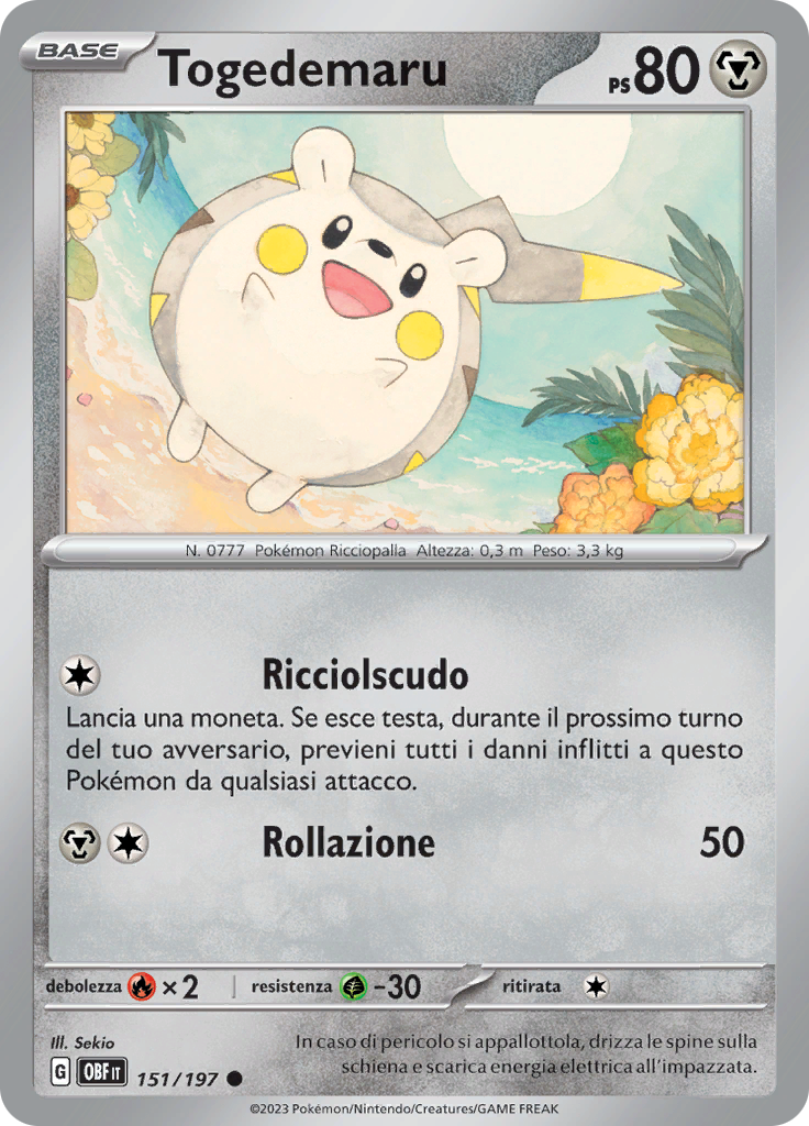 Togedemaru (Reverse Holo)