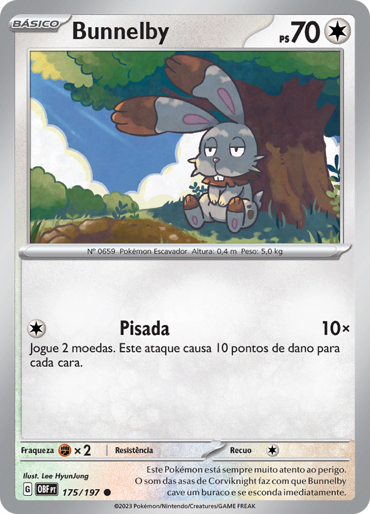Bunnelby (Reverse Holo)