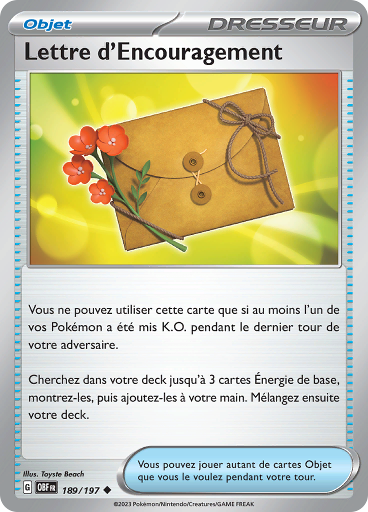 Lettre d'Encouragement (Reverse Holo)