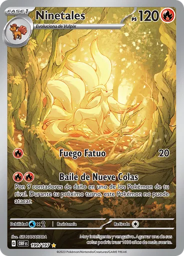 Ninetales — Llamas Obsidianas
