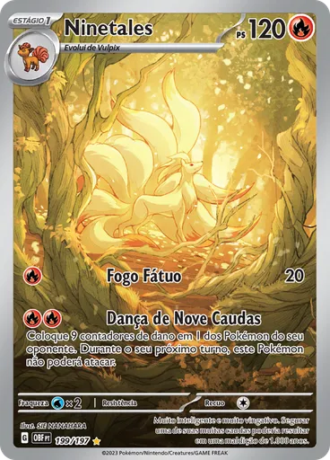 Ninetales — Obsidiana em Chamas