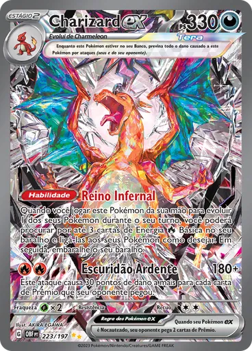 Charizard ex — Obsidiana em Chamas