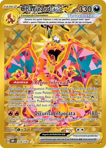 Charizard-ex — Ossidiana Infuocata