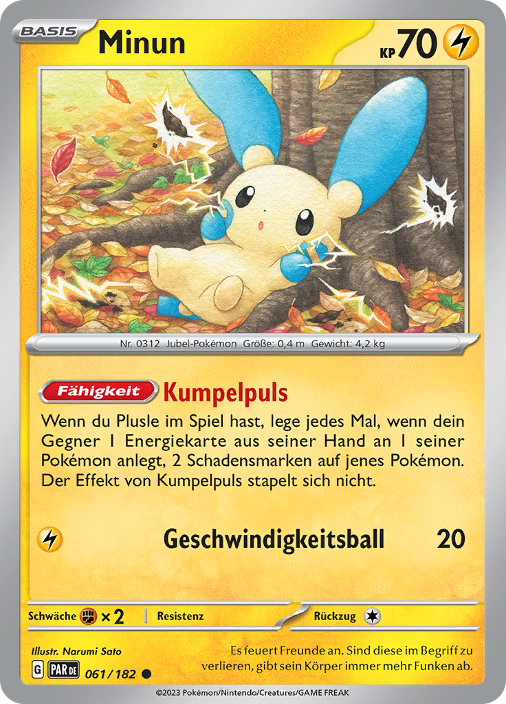 Minun (Reverse Holo)