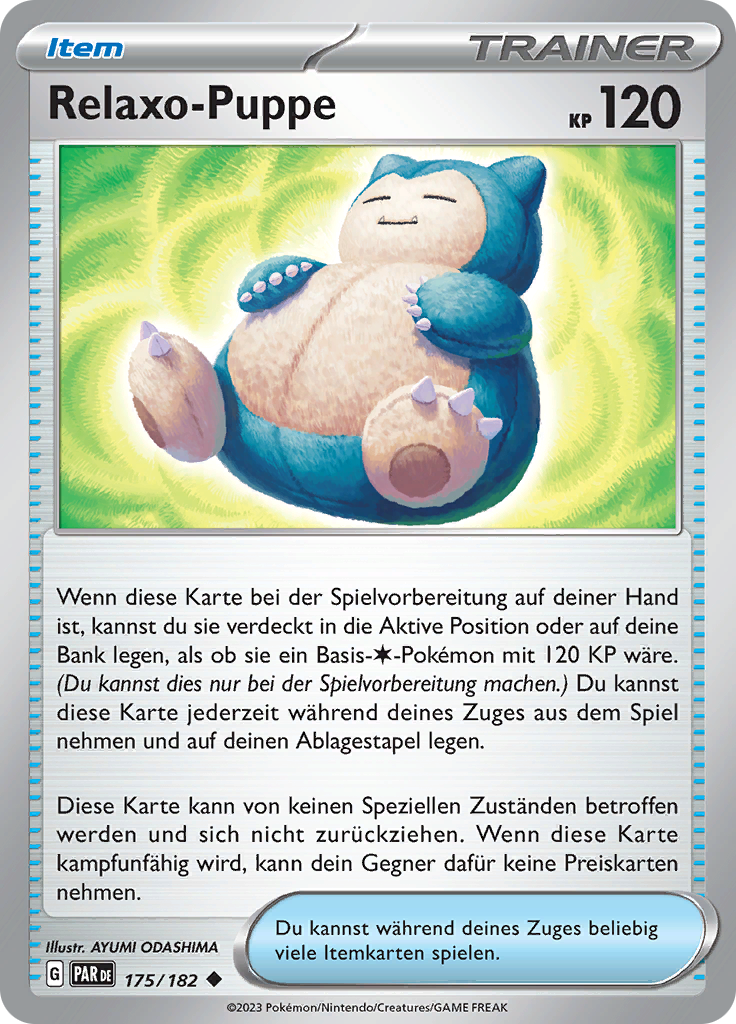 Relaxo-Puppe (Reverse Holo)