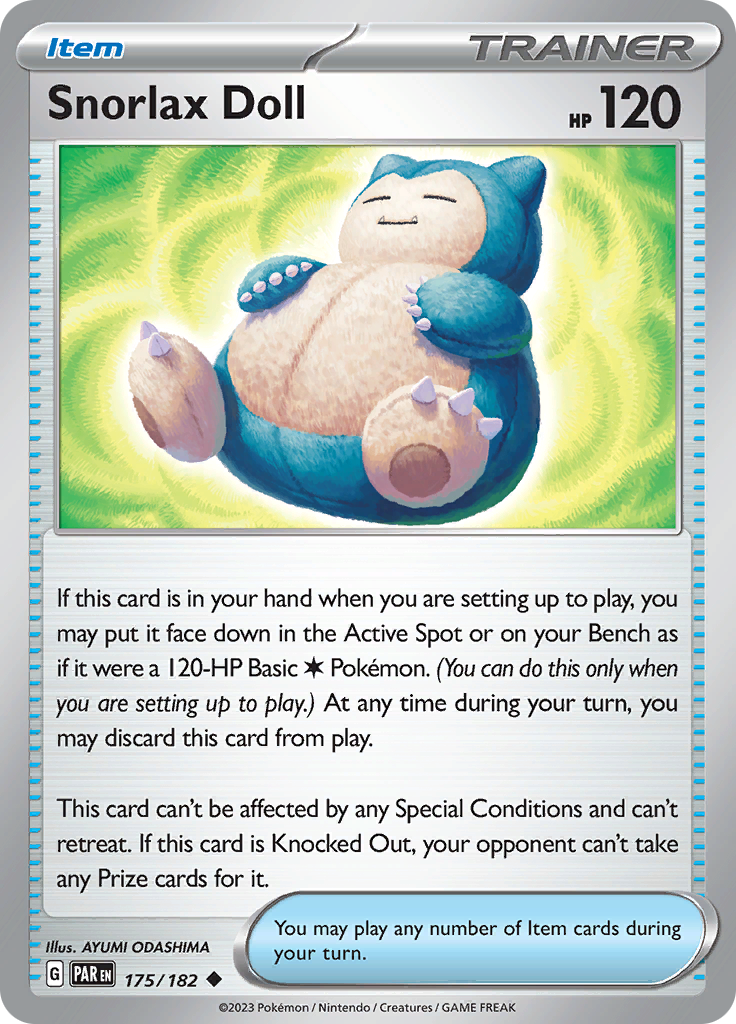Snorlax Doll (Reverse Holo)