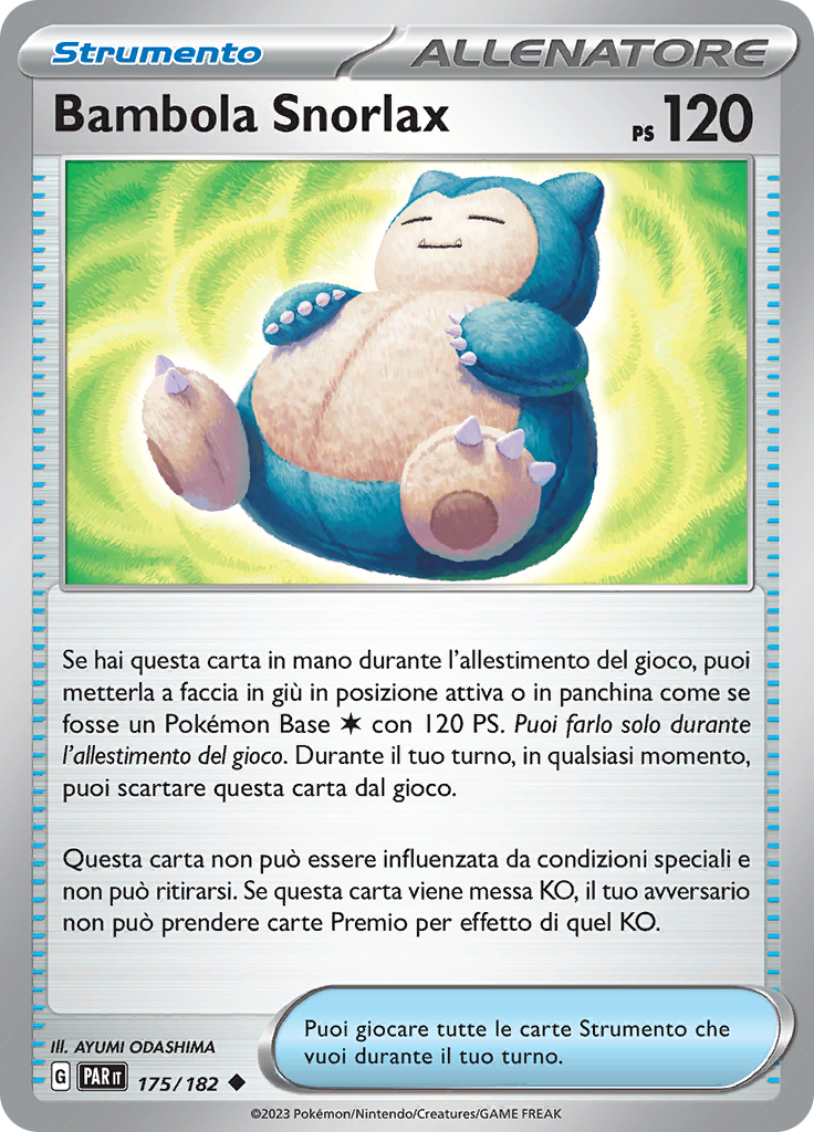 Bambola Snorlax (Reverse Holo)