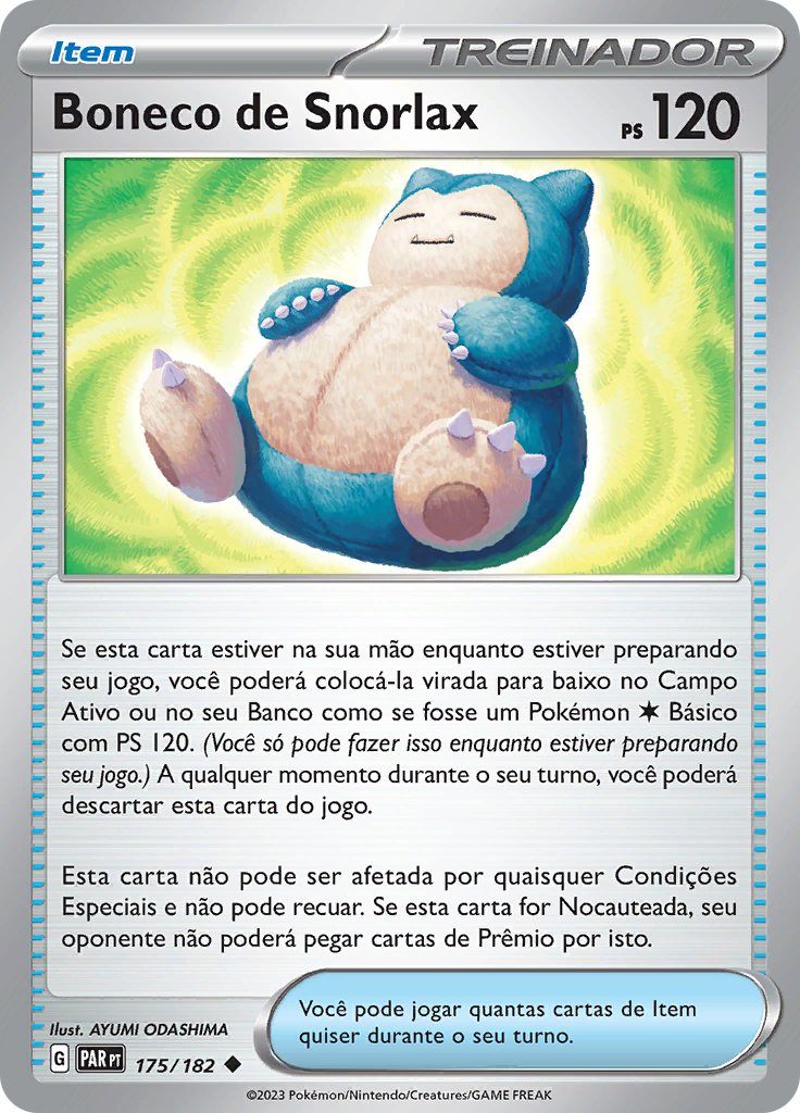 Boneco de Snorlax (Reverse Holo)