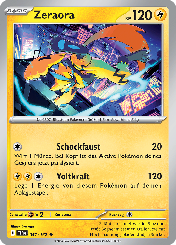 Zeraora (Reverse Holo)