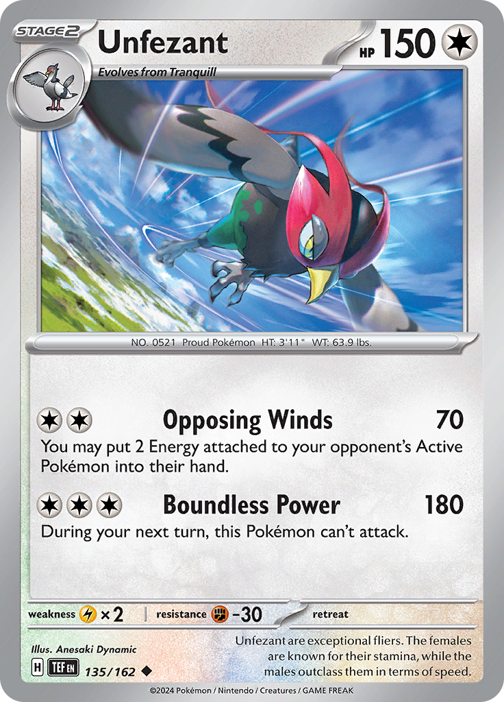 Unfezant (Reverse Holo)