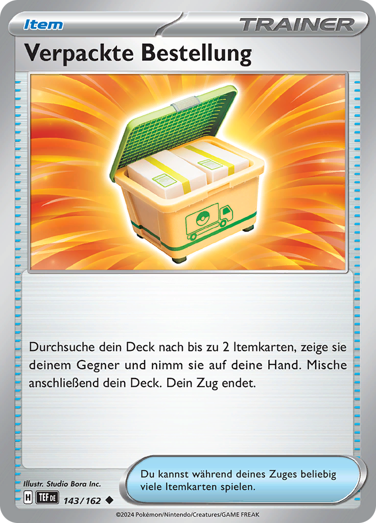 Verpackte Bestellung (Reverse Holo)
