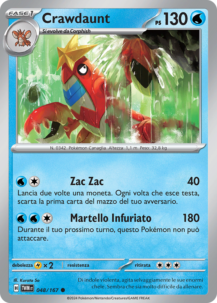 Crawdaunt (Reverse Holo)