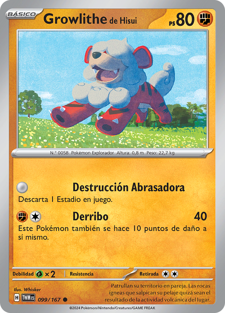 Growlithe de Hisui (Reverse Holo)