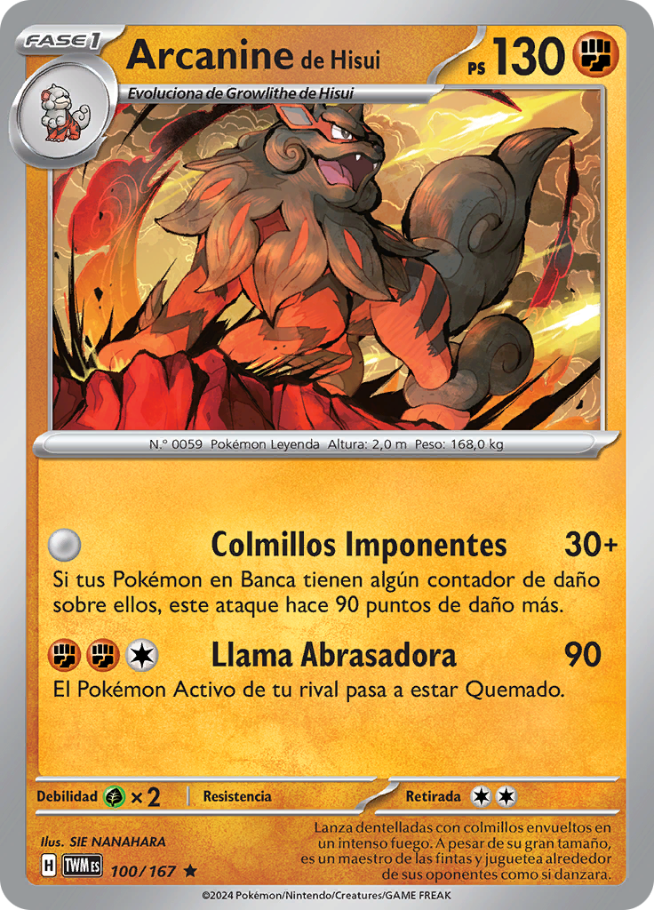 Arcanine de Hisui (Reverse Holo)