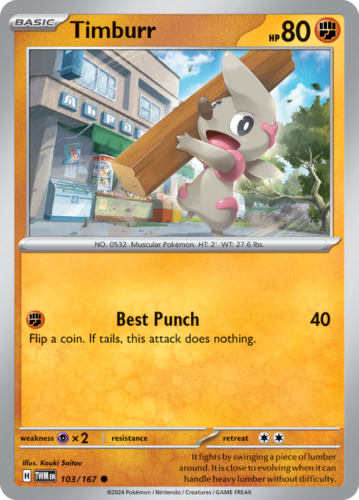 Timburr (Reverse Holo)