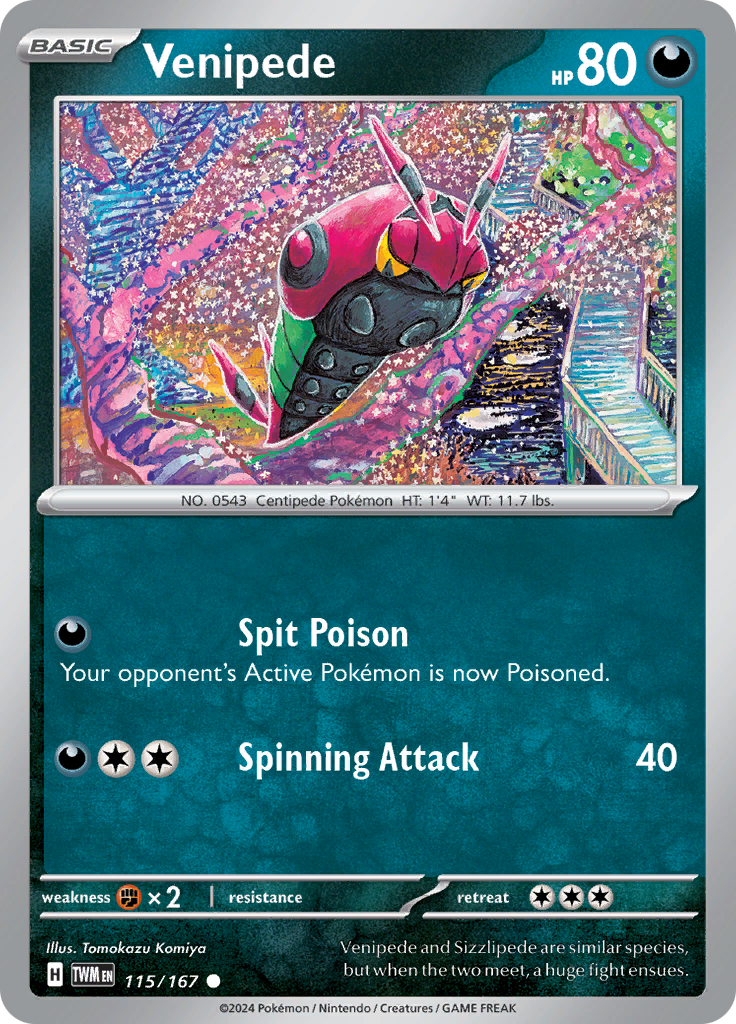Venipede (Reverse Holo)