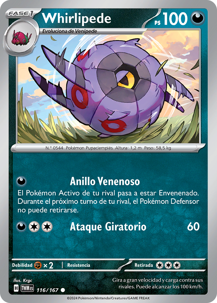 Whirlipede (Reverse Holo)