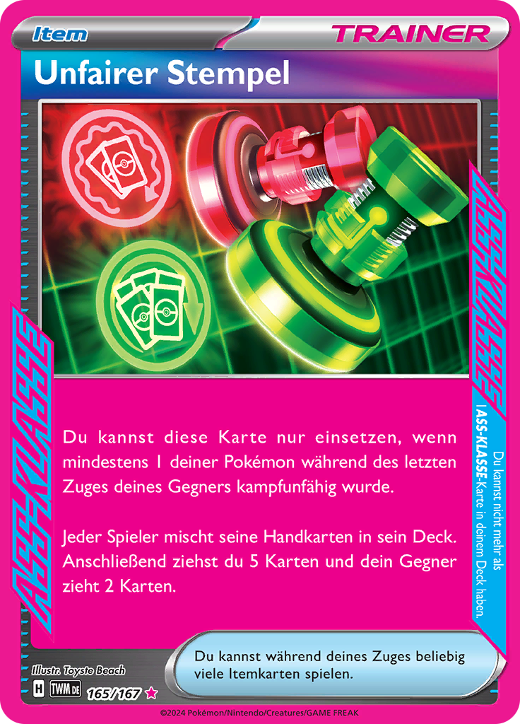 Unfairer Stempel
