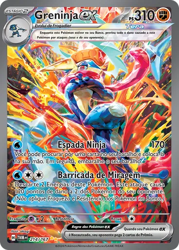 Greninja ex — Máscaras do Crepúsculo