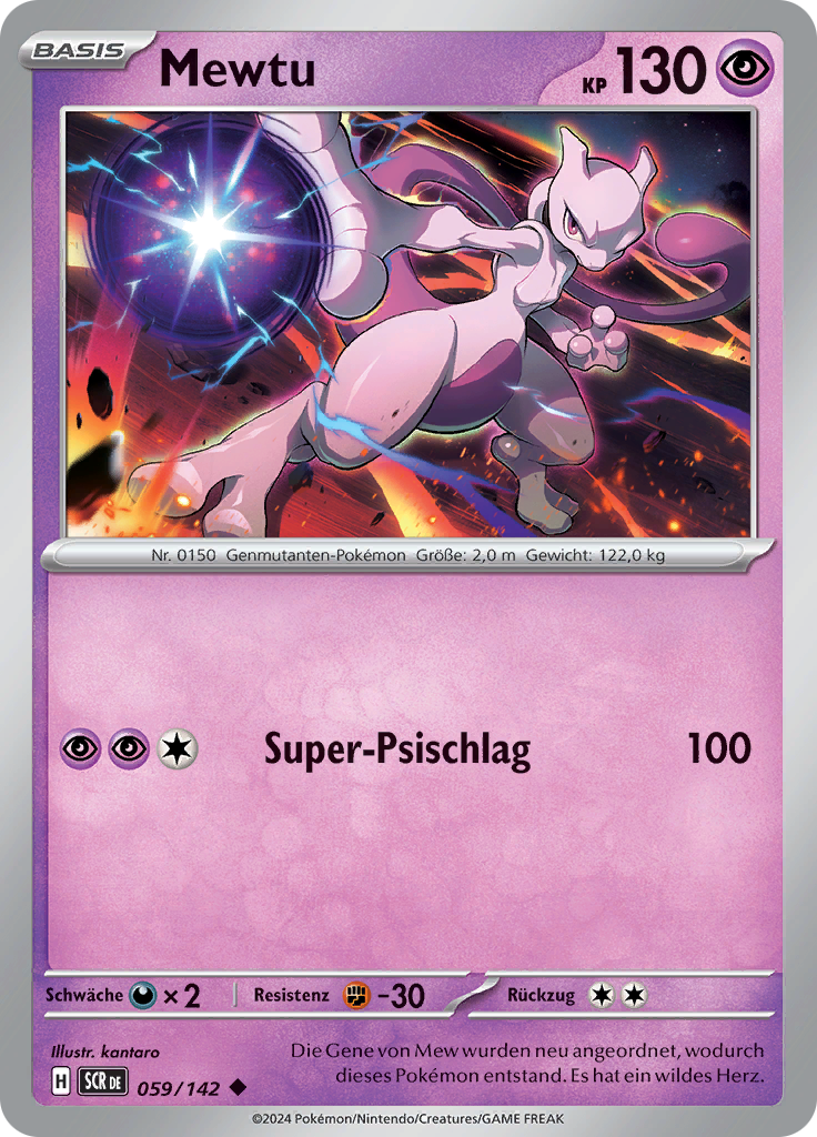 Mewtu (Reverse Holo)