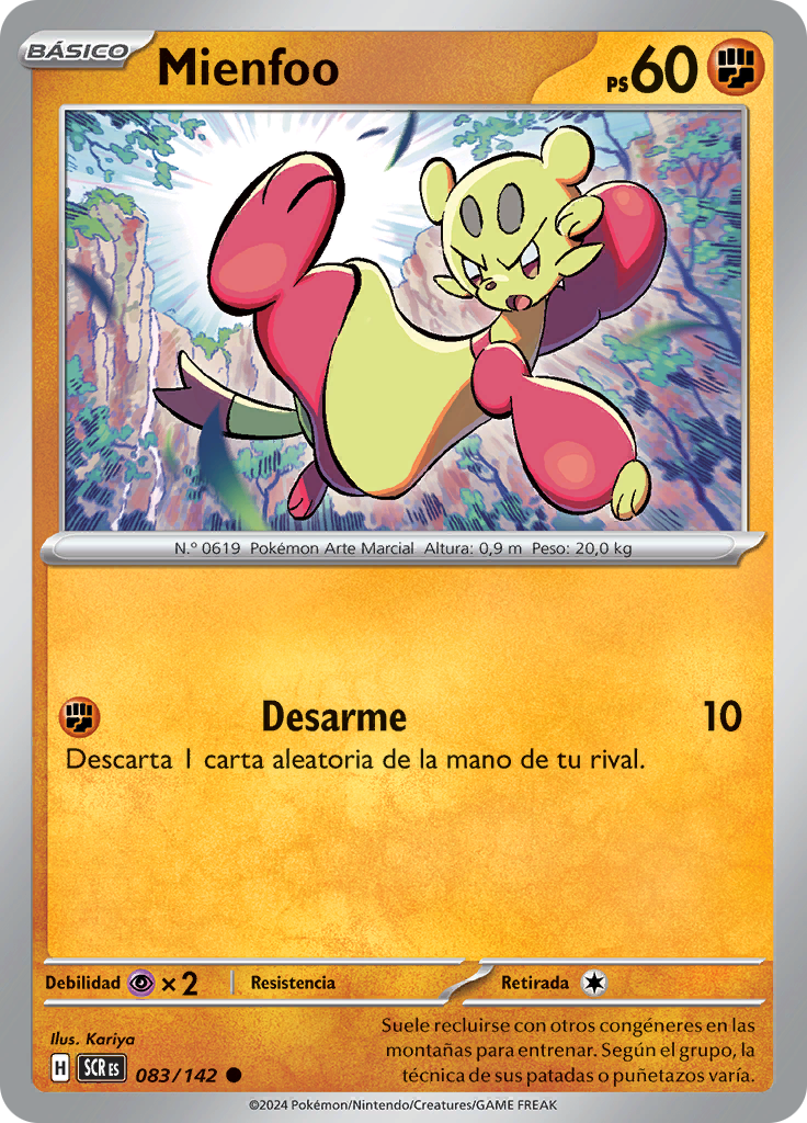 Mienfoo (Reverse Holo)