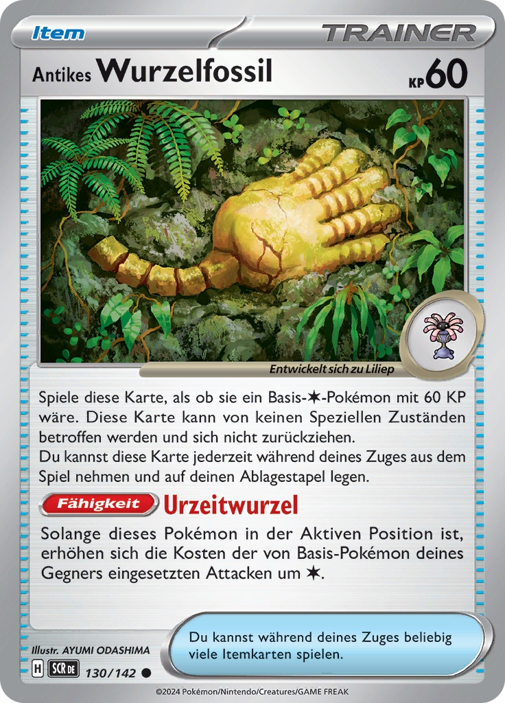 Antikes Wurzelfossil (Reverse Holo)