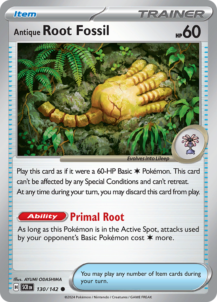 Antique Root Fossil (Reverse Holo)