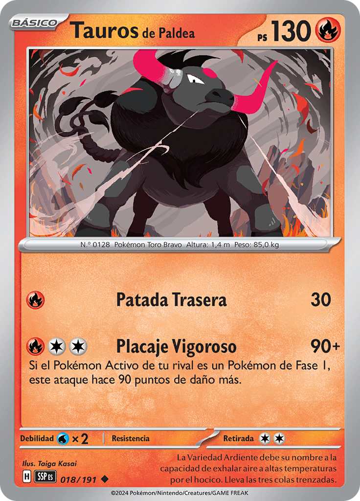 Tauros de Paldea (Reverse Holo)