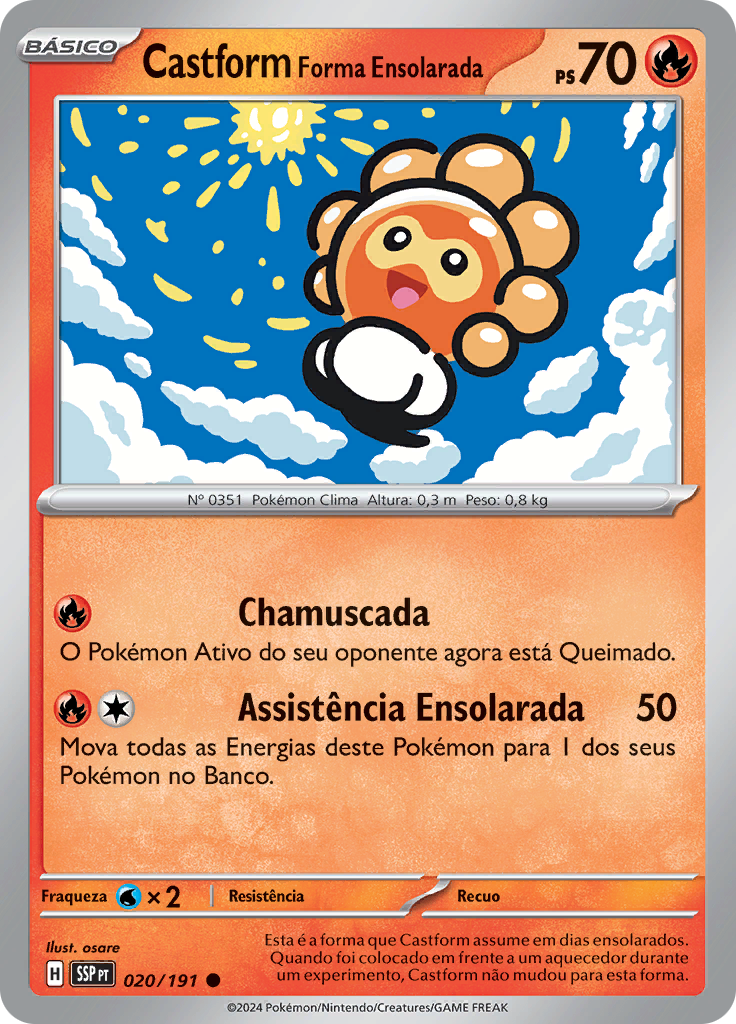 Castform Forma Ensolarada (Reverse Holo)