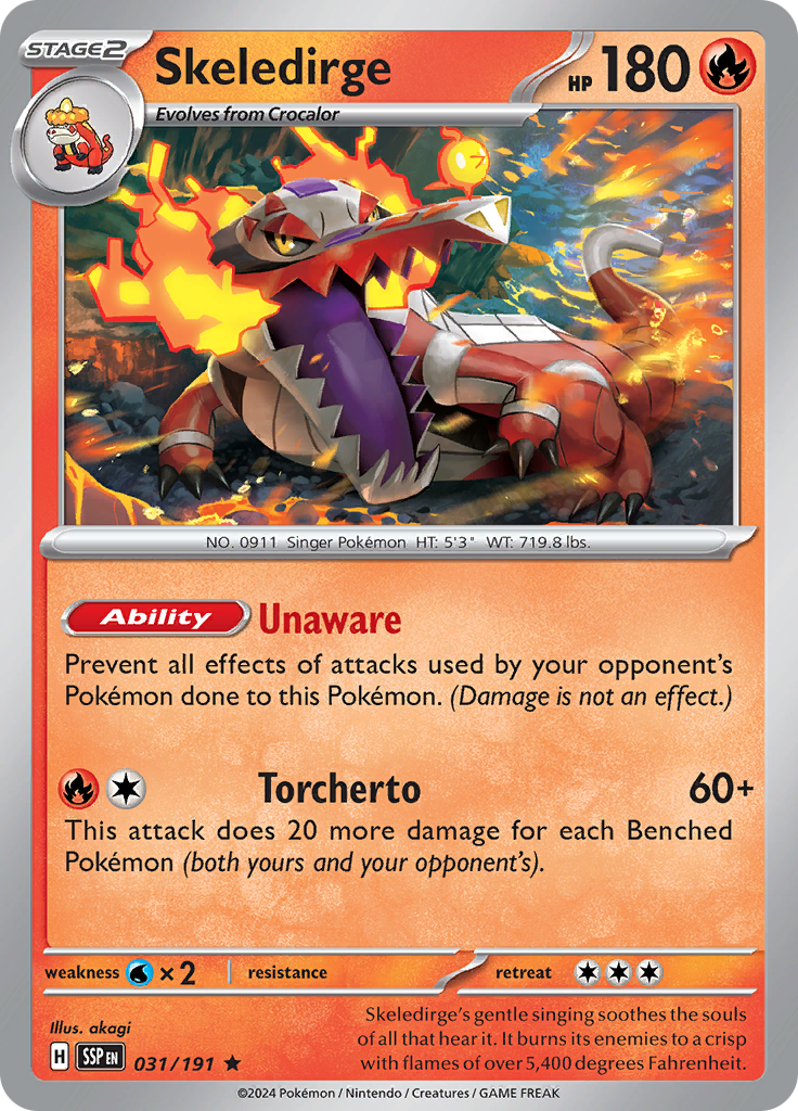 Skeledirge (Reverse Holo)
