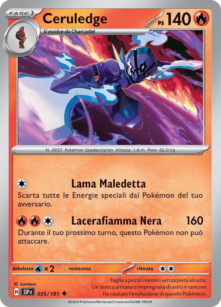 Ceruledge (Reverse Holo)