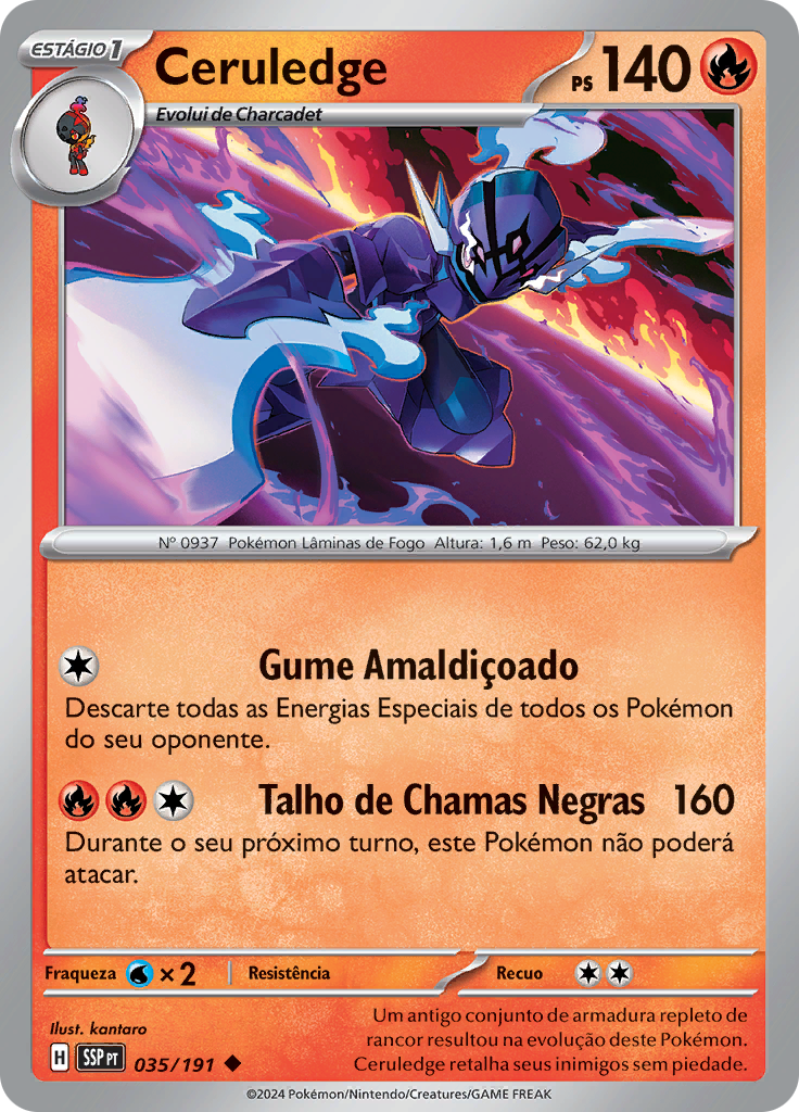 Ceruledge (Reverse Holo)