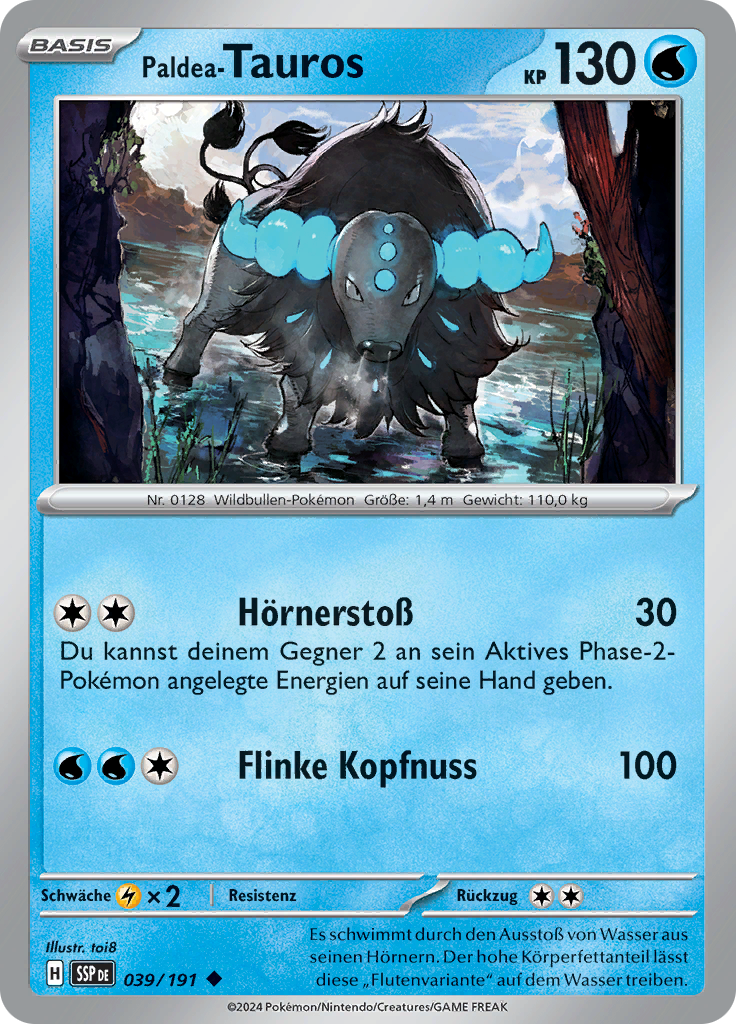 Paldea-Tauros (Reverse Holo)