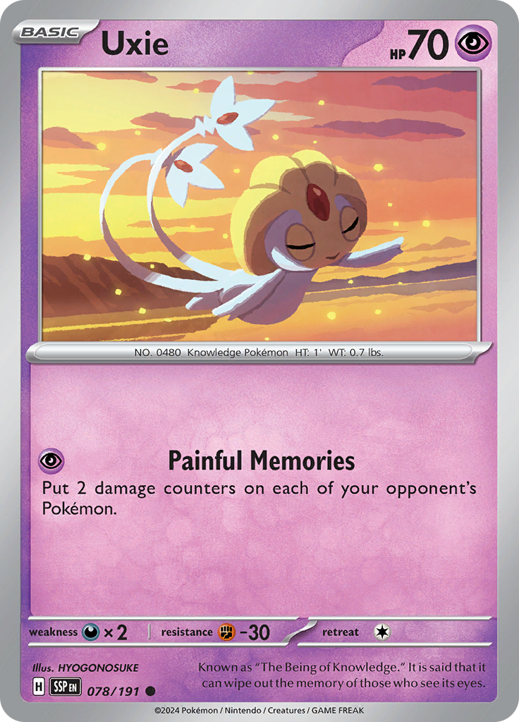 Uxie (Reverse Holo)