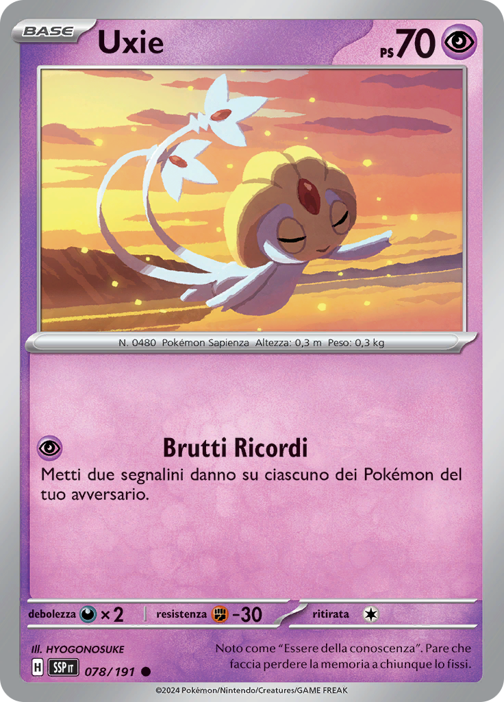 Uxie (Reverse Holo)