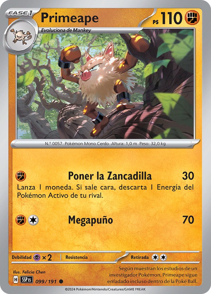 Primeape (Reverse Holo)