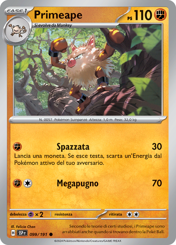 Primeape (Reverse Holo)