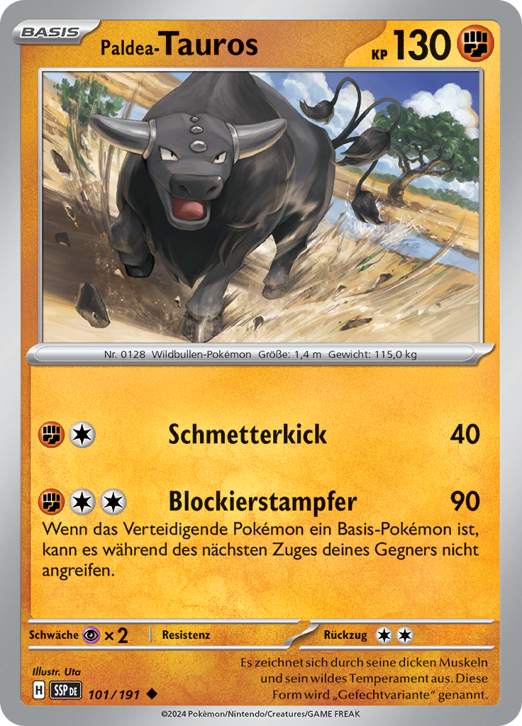 Paldea-Tauros (Reverse Holo)