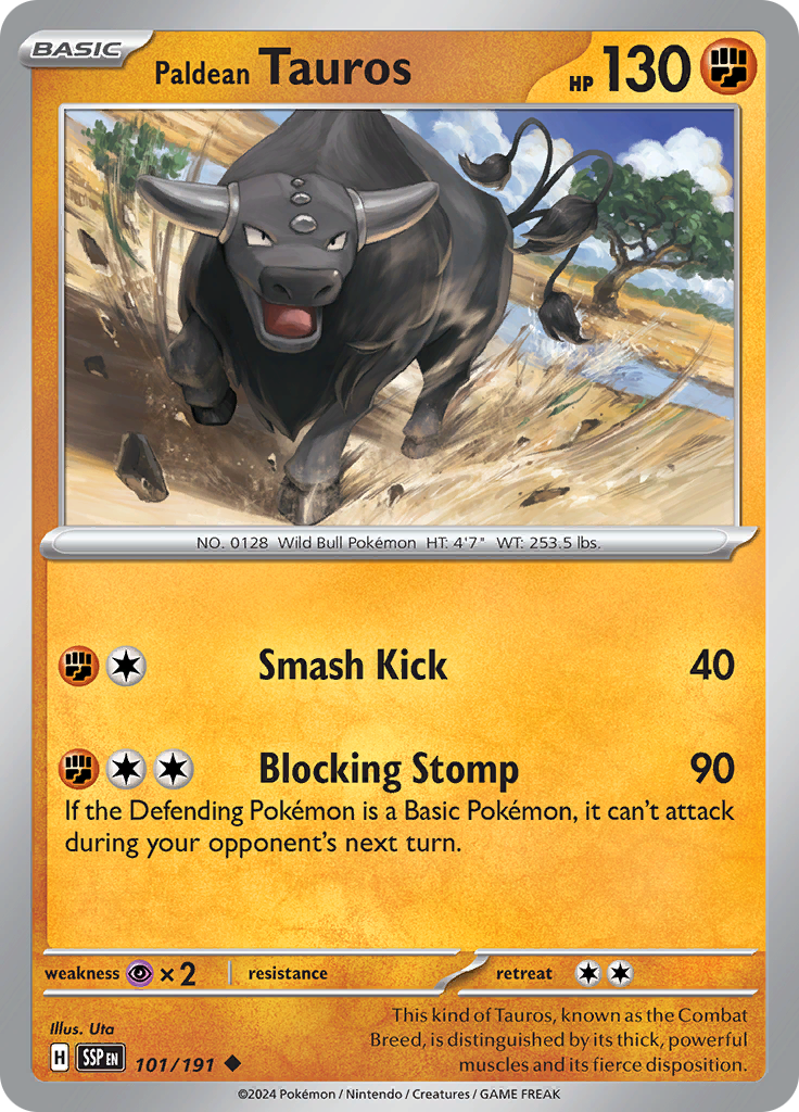 Paldean Tauros (Reverse Holo)