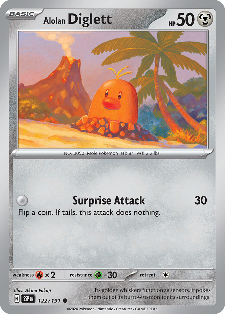 Alolan Diglett (Reverse Holo)