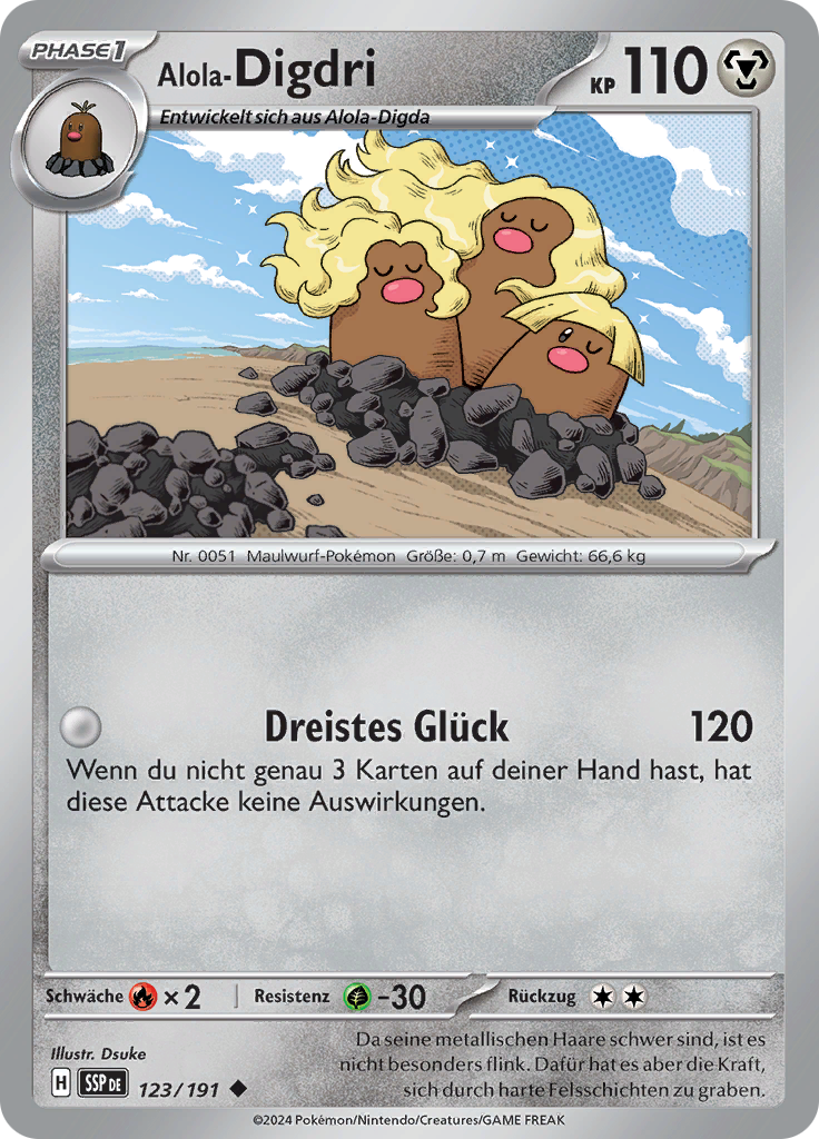 Alola-Digdri (Reverse Holo)