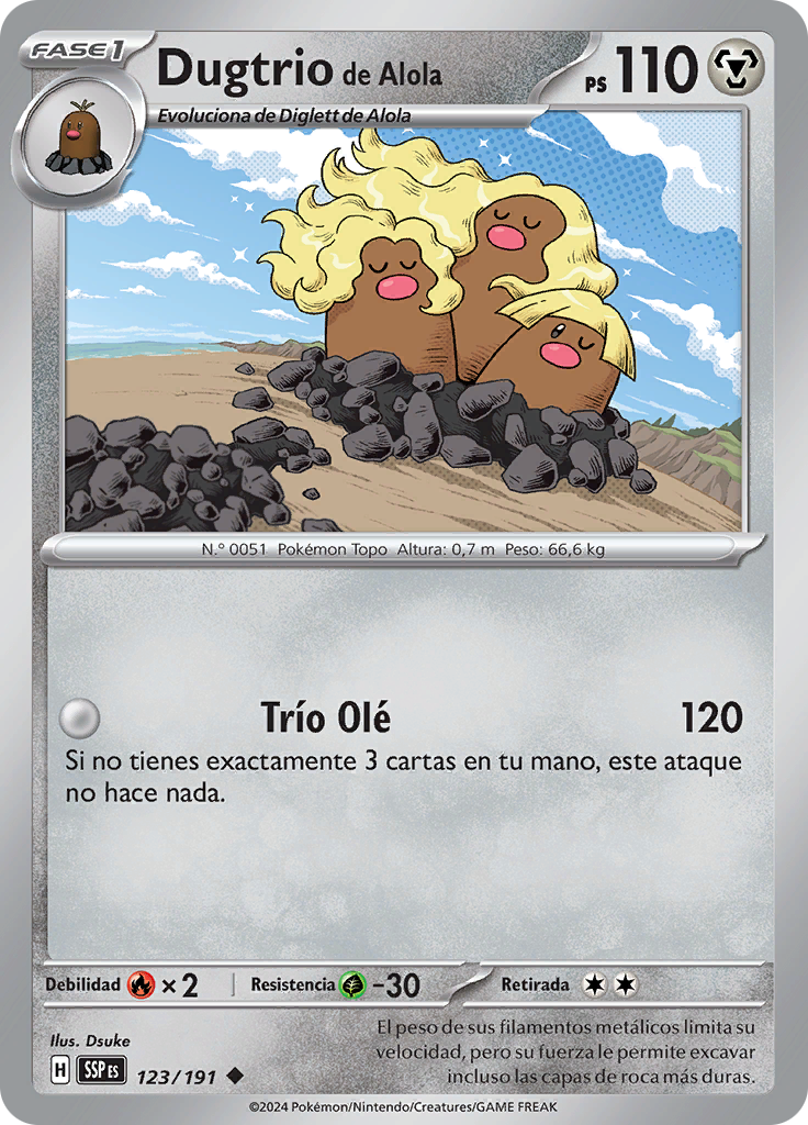 Dugtrio de Alola (Reverse Holo)