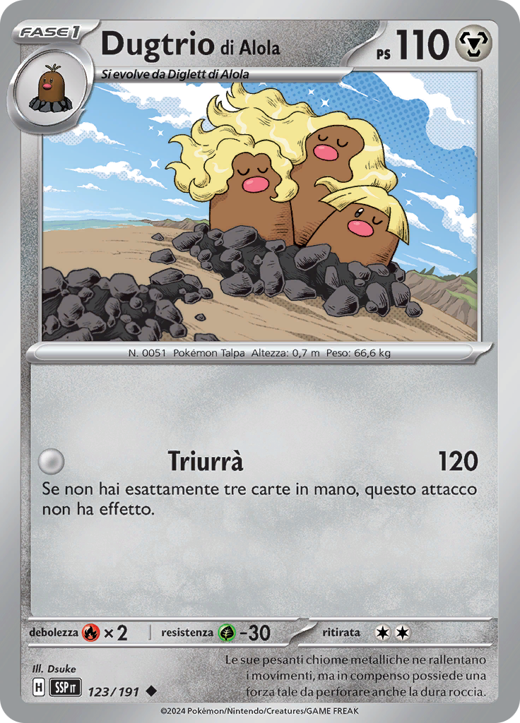 Dugtrio di Alola (Reverse Holo)