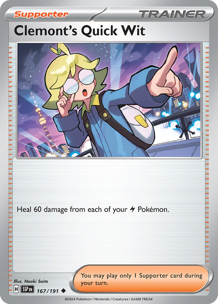 Clemont's Quick Wit (Reverse Holo)