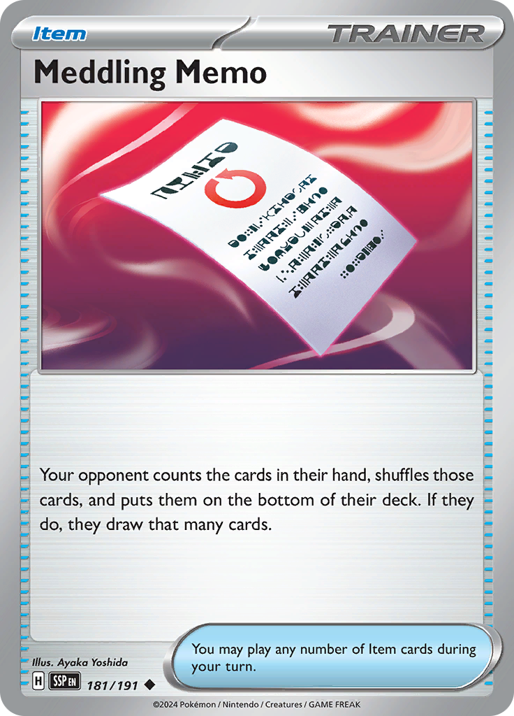 Meddling Memo (Reverse Holo)