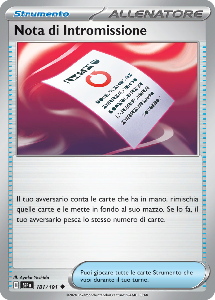 Nota di Intromissione (Reverse Holo)