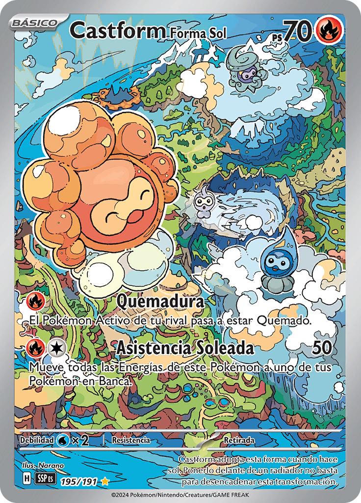 Castform Forma Sol