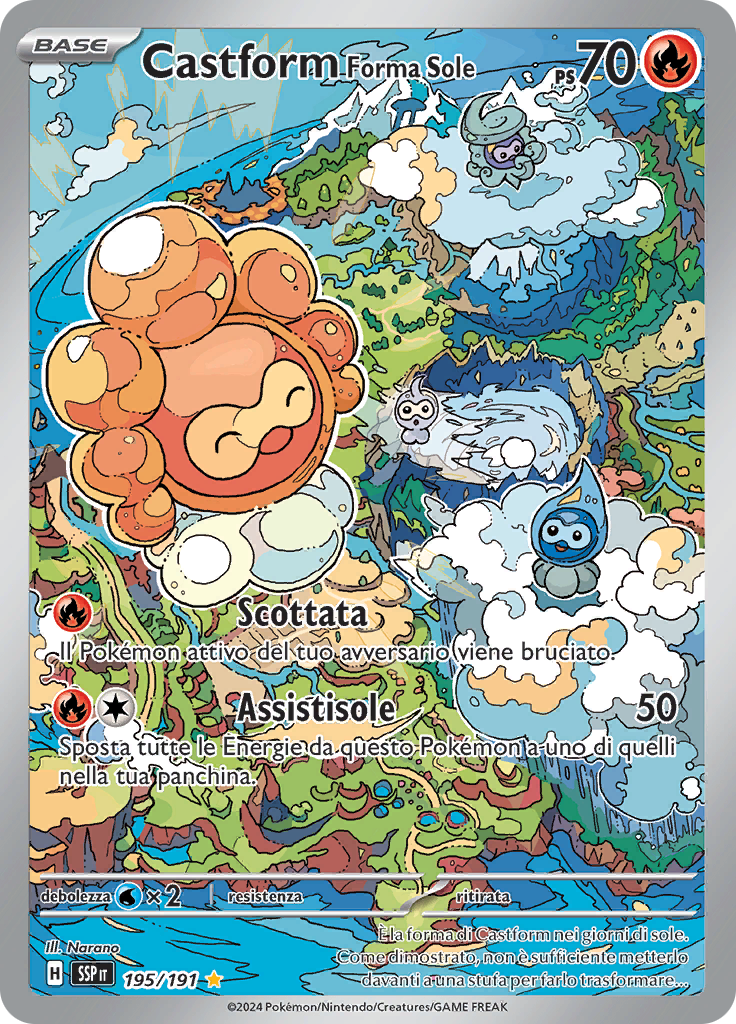 Castform Forma Sole
