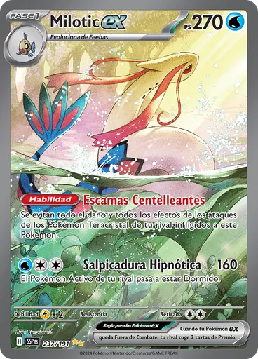 Milotic ex — Chispas Fulgurantes