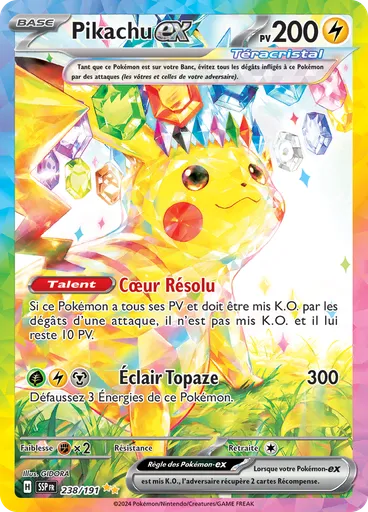 Pikachu-ex — Étincelles Déferlantes